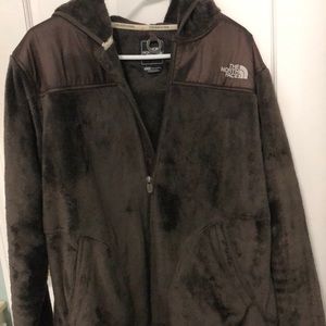 Northface Fleece (Brown) zip up with hood